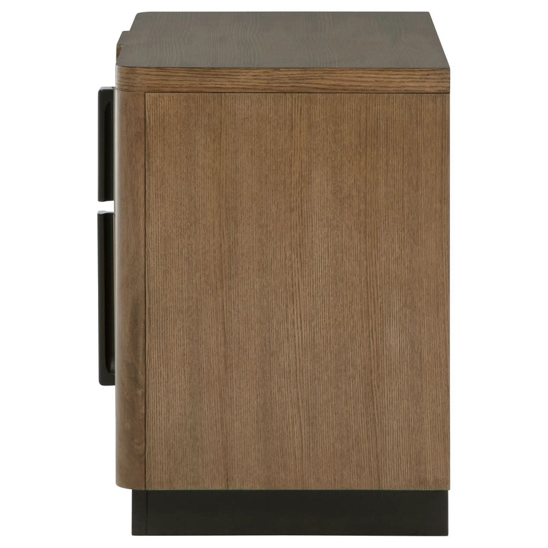 Moraga - 2 Drawer Nightstand - Ash Brown by HouseOfZazla