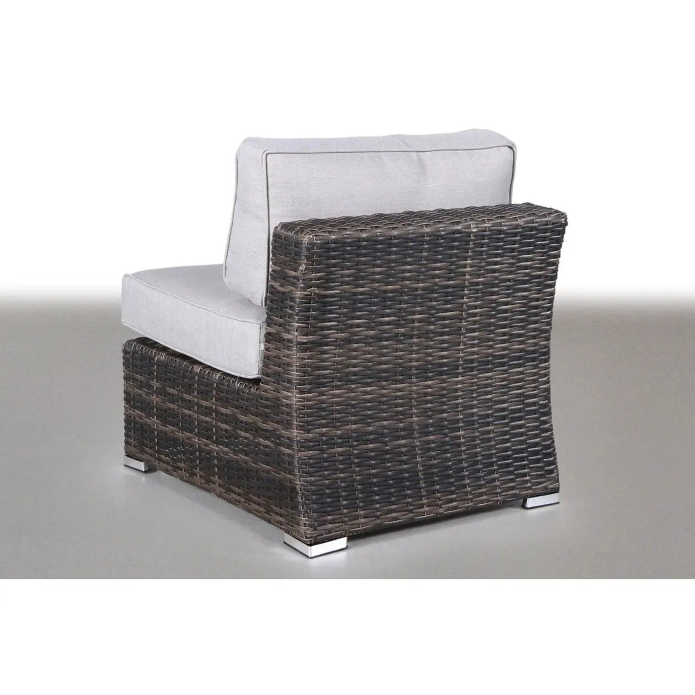 Contemporary Outdoor Rattan Wicker Sectional Seating Group With Cushions by Unique Piece Furniture