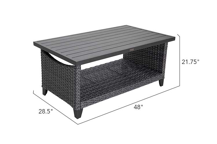 Lassen Wicker Coffee Table by Outdoor-USA®