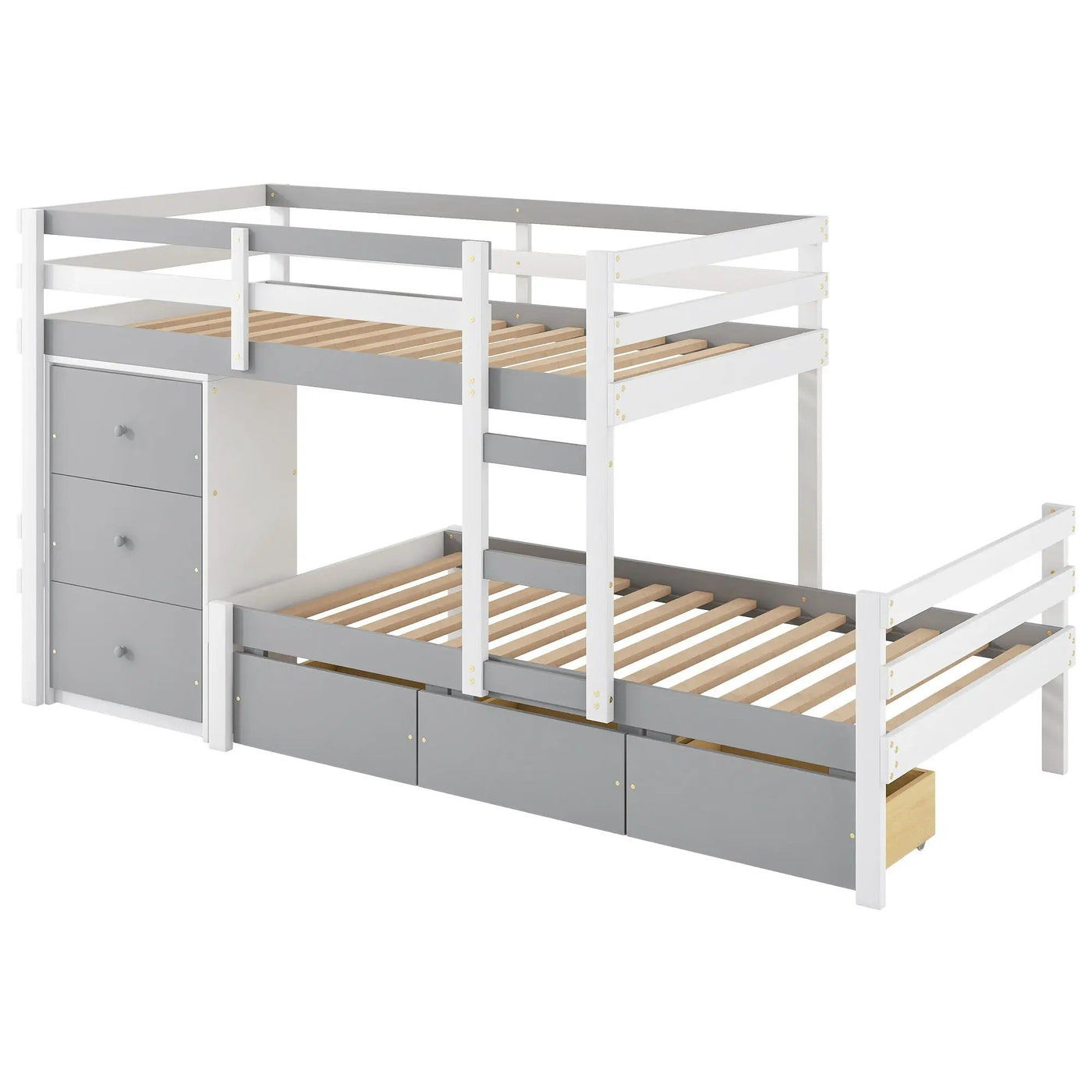 Loft Bunk Bed With Drawers And Ladder by HouseOfZazla