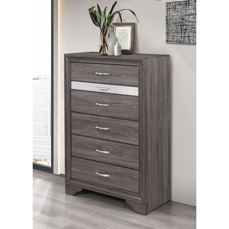 Gray Sparkle Accent Chest with Jewelry Drawer - Ryder, photo 2 of 6