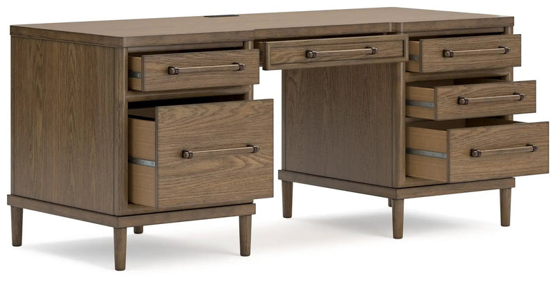 Roanhowe - Home Office Desk - Brown by Unique Piece Furniture