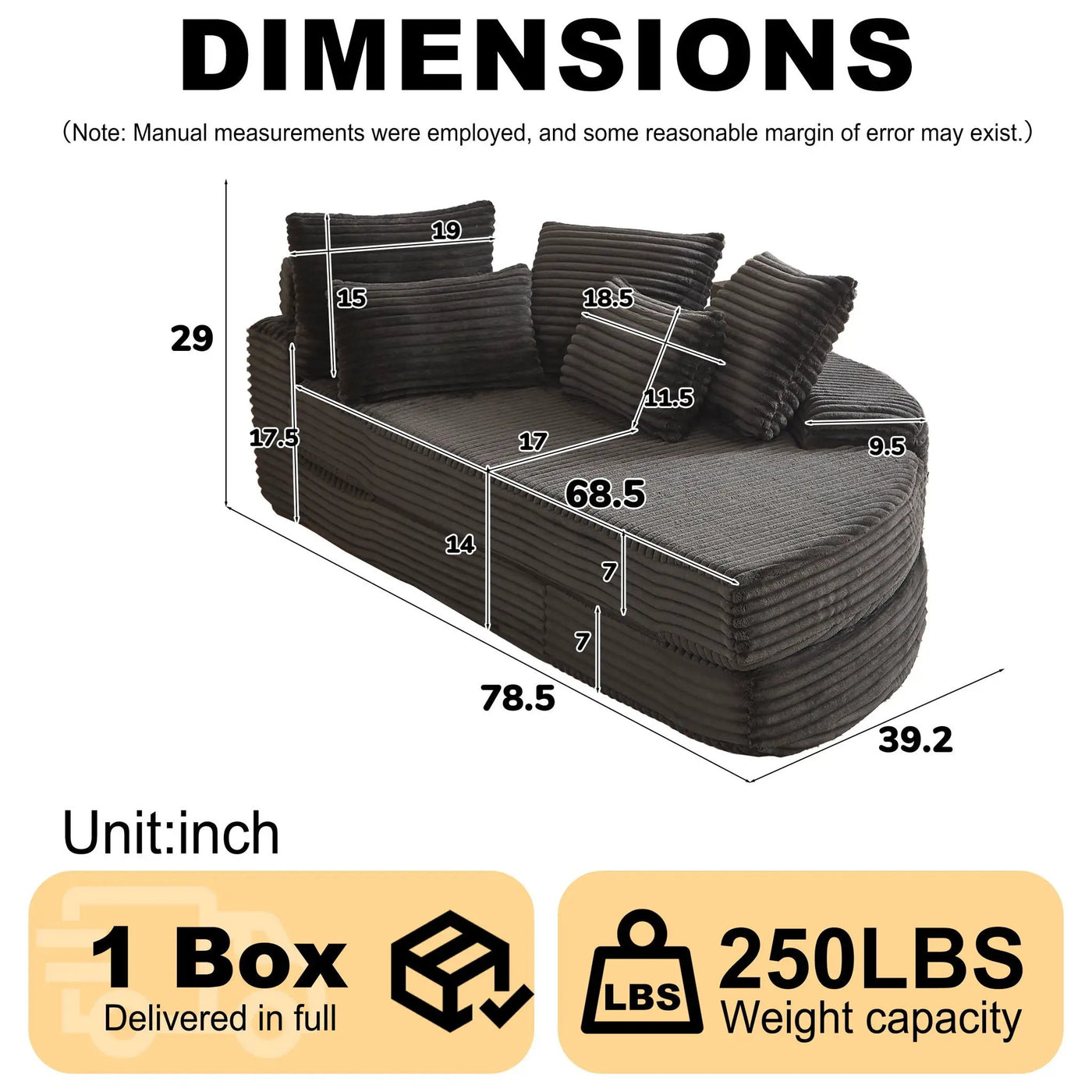 Semi Circular 2 In 1 Sofa Bed With Neck Pillow by HouseOfZazla