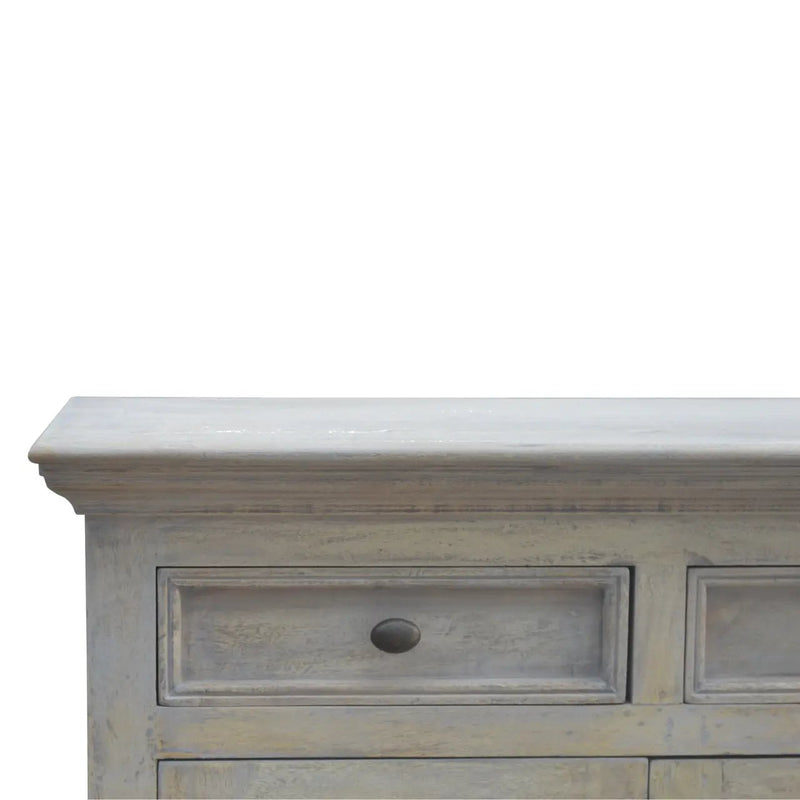 Solid Wood Stone Acid Wash Glazed Sideboard by HouseOfZazla