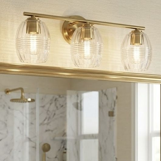 Luster 3 Lights Vanity With Clear Glass, photo 4 of 10