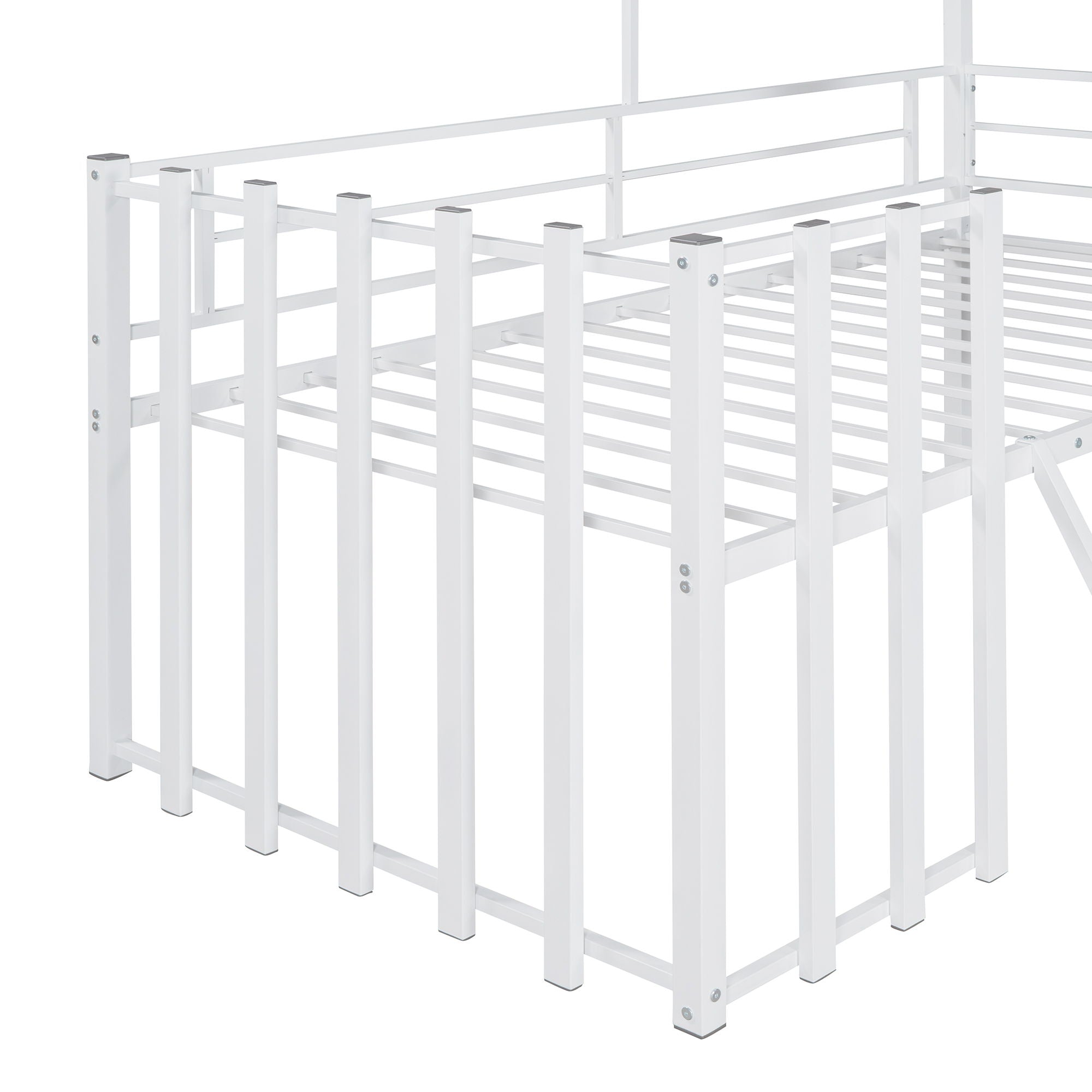 Loft Bed With Roof, Window, Guardrail, Ladder by HouseOfZazla