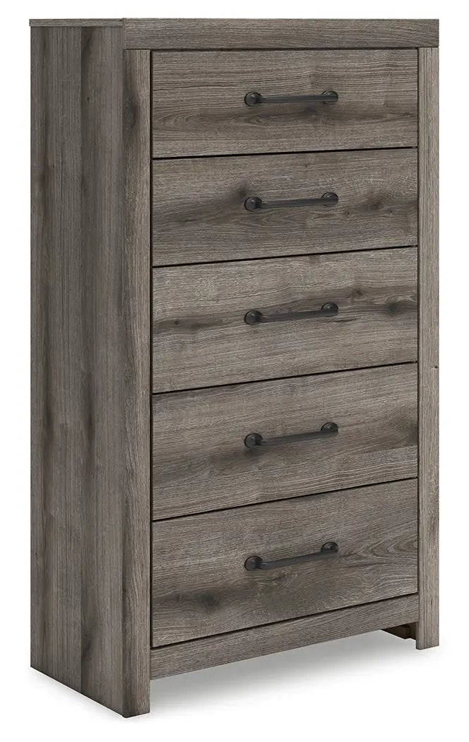 Graystorm - Five Drawer Chest - Brown Gray by Unique Piece Furniture