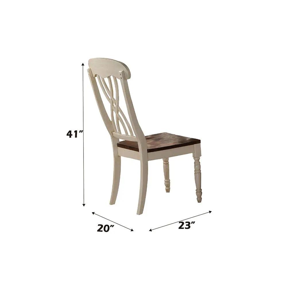 Dylan - Side Chair (Set of 2) - Buttermilk & Oak by Unique Piece Furniture