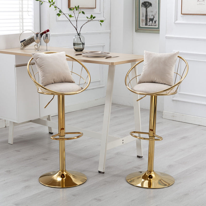 Unique Design Bar Chair, 360 Degree Rotation, Adjustable Height, Suitable For Dining Room And Bar by HouseOfZazla