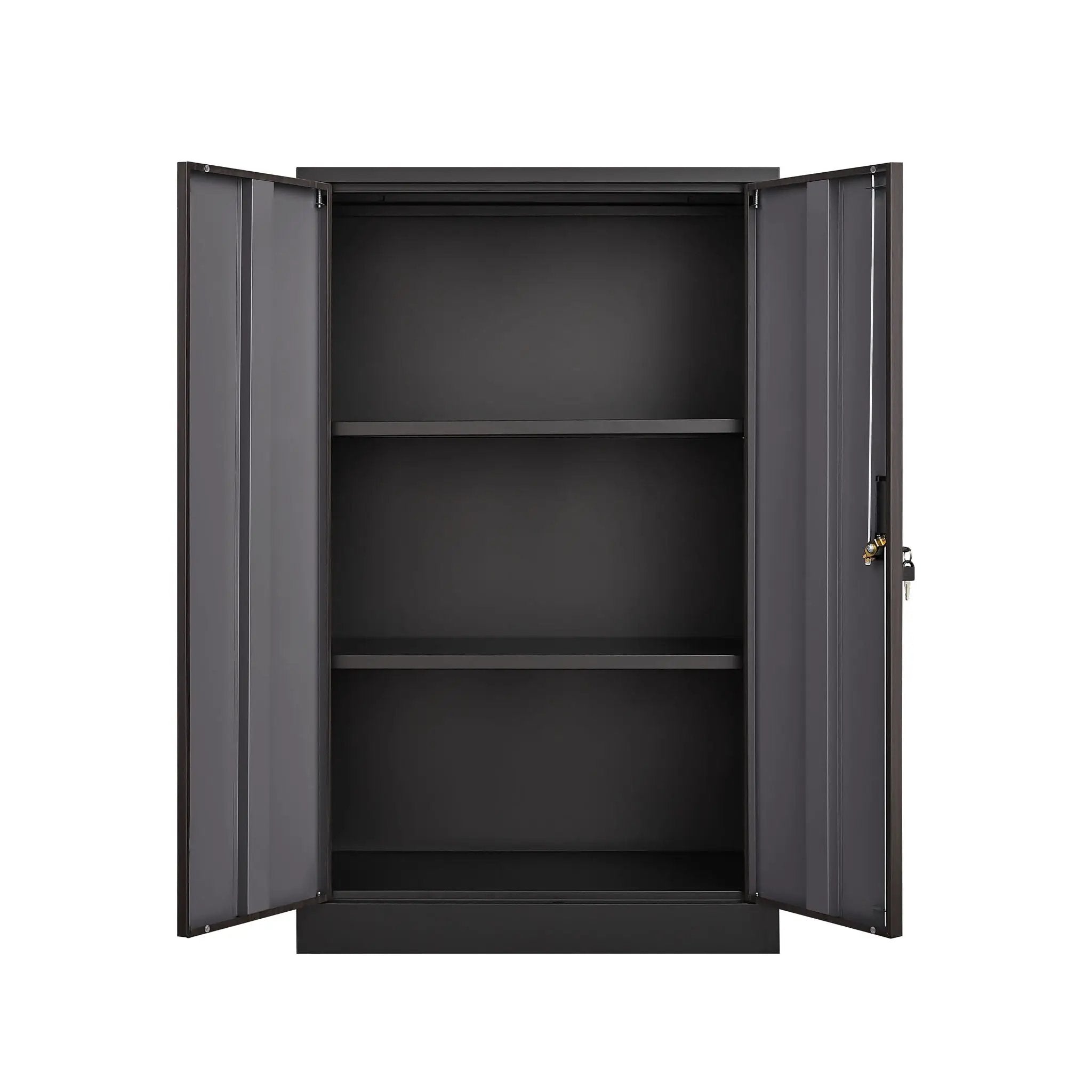 Metal Storage Cabinet With Locking Doors And Adjustable Shelf, Folding Filing Storage Cabinet, Folding Storage Locker Cabinet For Home Office, School, Garage by HouseOfZazla