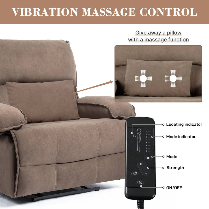 Oversized Manual Recliner Chair Sofa for Living Room by HouseOfZazla