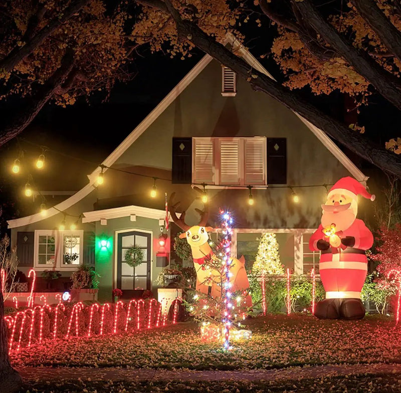 24Ft Plug-In LED Outdoor String Lights Waterproof- Hanging, Dimmable 2W Vintage Edison Bulbs by Outdoor Solar Outlet