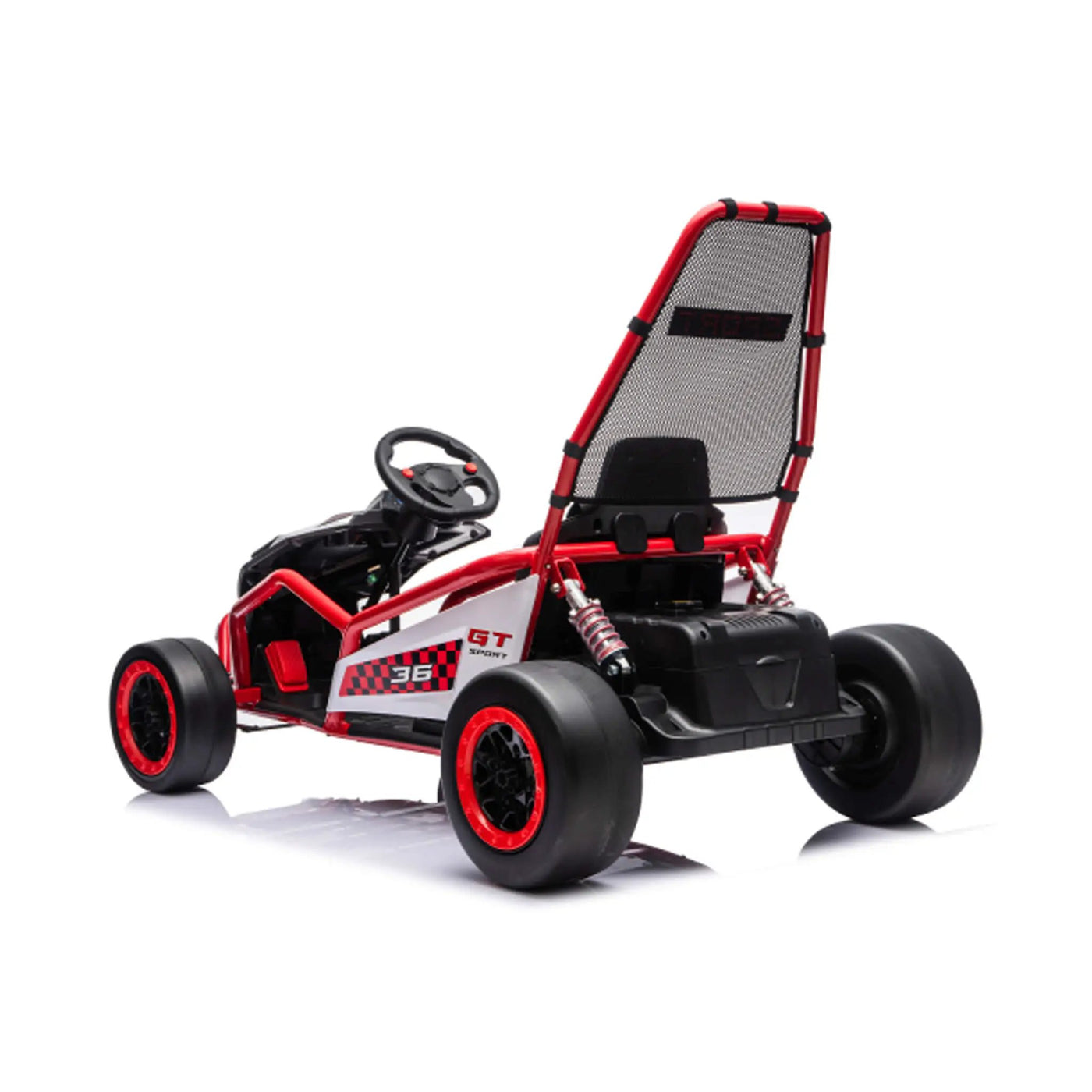 24V 400W Kids Electric Drift Go-Kart With Roll Cage, Bluetooth And Safety Harness (SAK82435) by SAKSBY WHOLESALE