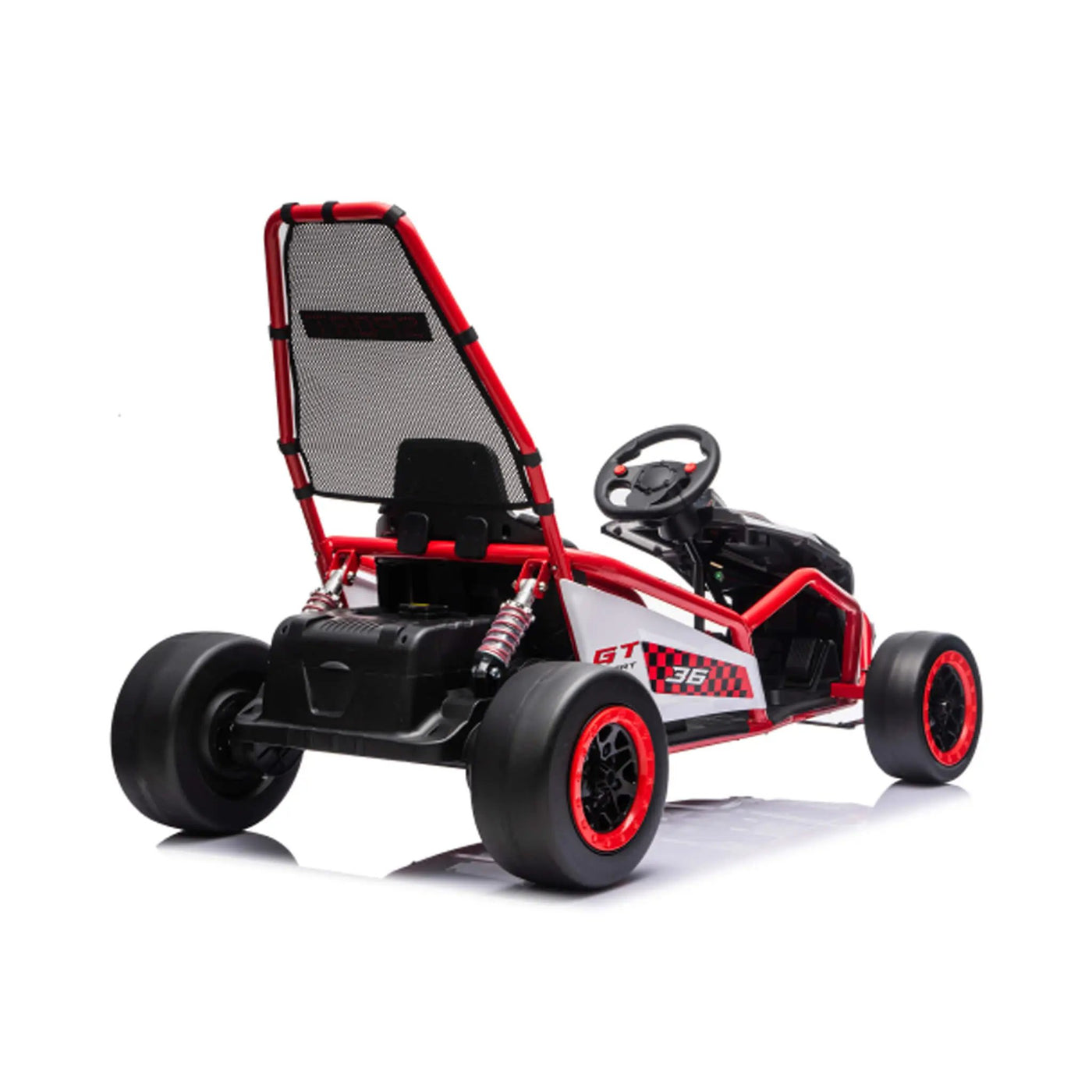 24V 400W Kids Electric Drift Go-Kart With Roll Cage, Bluetooth And Safety Harness (SAK82435) by SAKSBY WHOLESALE