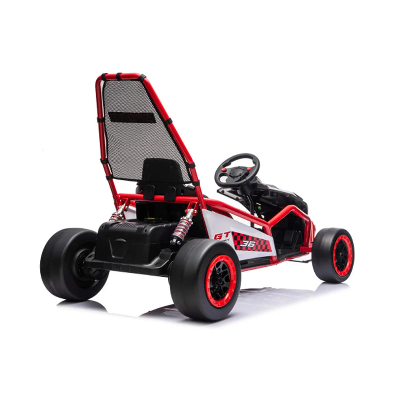 24V 400W Kids Electric Drift Go-Kart With Roll Cage, Bluetooth And Safety Harness (SAK82435) by SAKSBY WHOLESALE