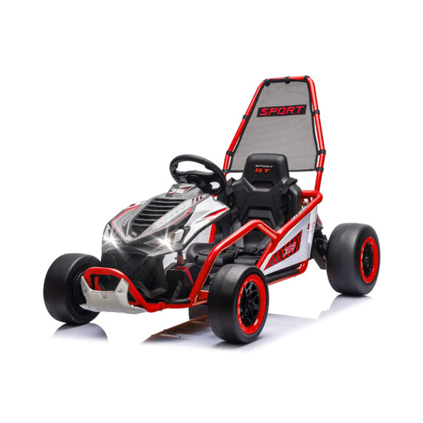 24V 400W Kids Electric Drift Go-Kart With Roll Cage, Bluetooth And Safety Harness (SAK82435) by SAKSBY WHOLESALE