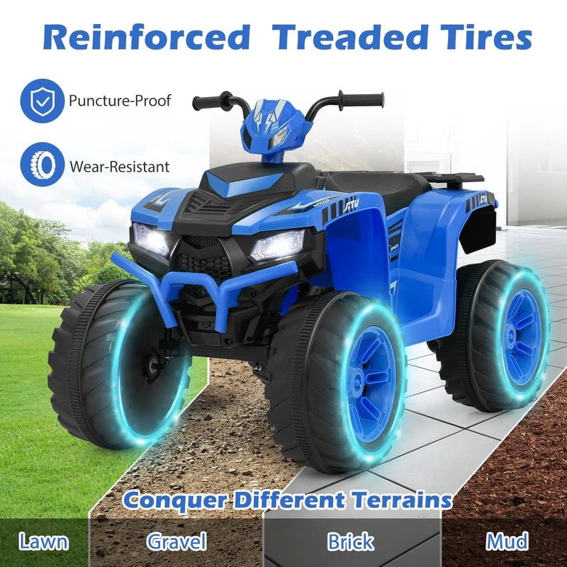 24V Kids Ride-On Electric ATV with Wireless Connection for Toddlers 3-8 Years Old by DirectDeals