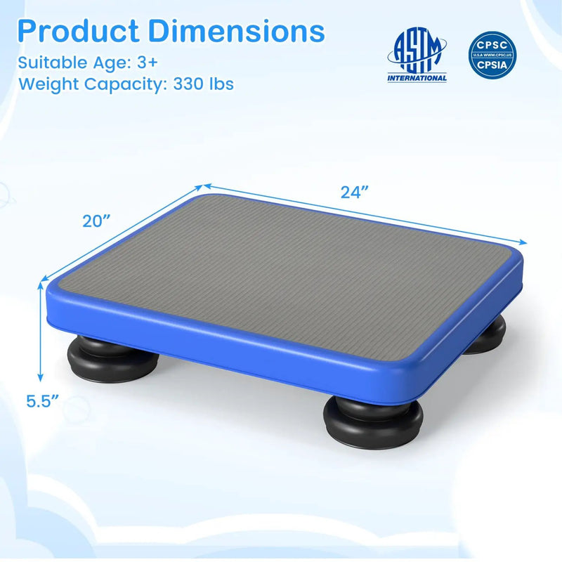 Kids Rebounder Bouncing Board 24x20" with Elastic Ropes by DirectDeals