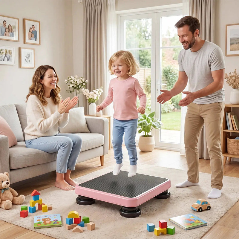Kids Rebounder Bouncing Board 24x20" with Elastic Ropes by DirectDeals