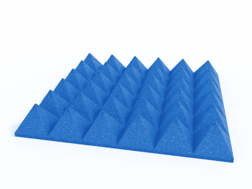 4 Inch Acoustic Foam Pyramid Style Panels - 13 Color Options by SoundAssured