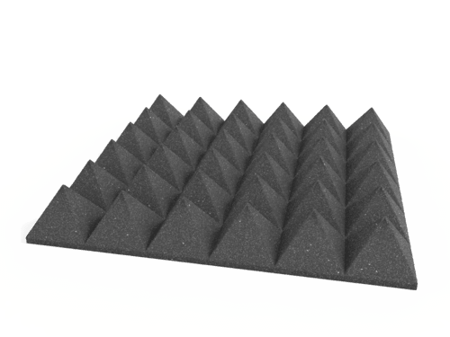 4 Inch Acoustic Foam Pyramid Style Panels - 13 Color Options by SoundAssured
