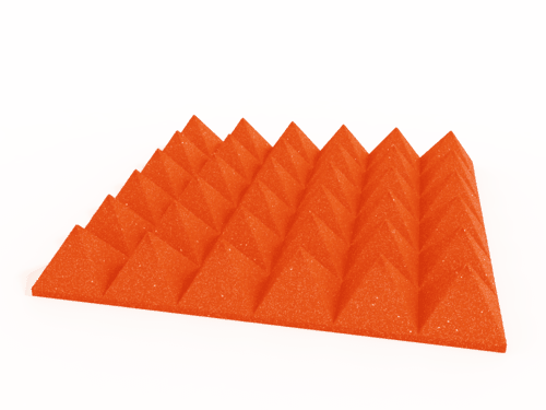 4 Inch Acoustic Foam Pyramid Style Panels - 13 Color Options by SoundAssured