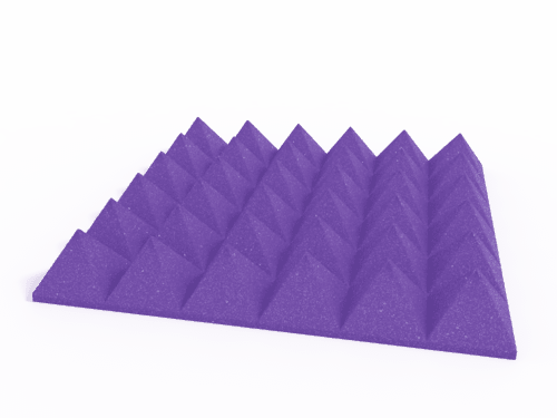 4 Inch Acoustic Foam Pyramid Style Panels - 13 Color Options by SoundAssured