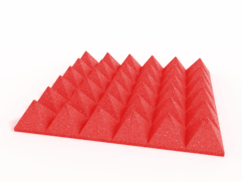 4 Inch Acoustic Foam Pyramid Style Panels - 13 Color Options by SoundAssured
