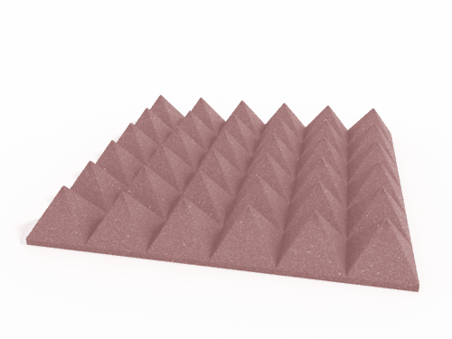 4 Inch Acoustic Foam Pyramid Style Panels - 13 Color Options by SoundAssured