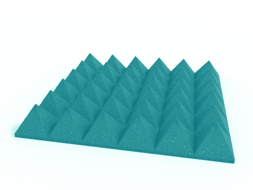 4 Inch Acoustic Foam Pyramid Style Panels - 13 Color Options by SoundAssured