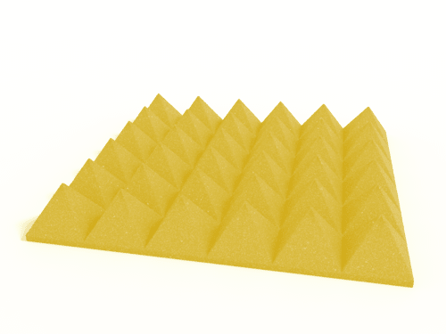 4 Inch Acoustic Foam Pyramid Style Panels - 13 Color Options by SoundAssured