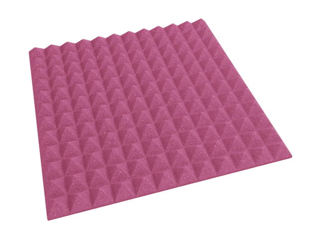 2 Inch Acoustic Foam Pyramid Style Panels - 13 Color Options by SoundAssured