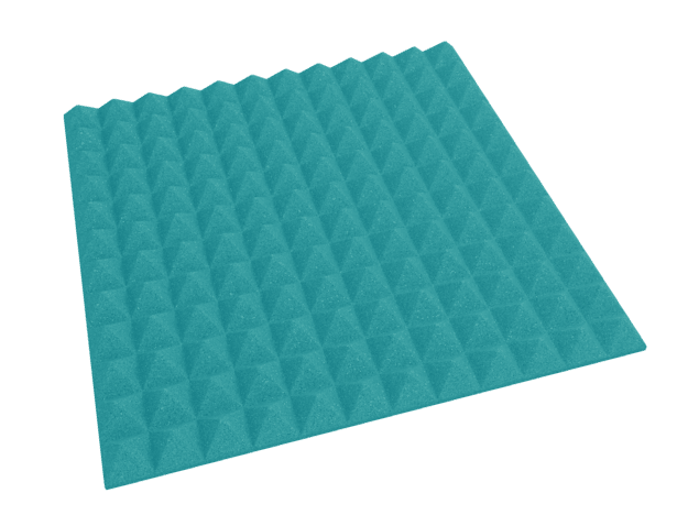 2 Inch Acoustic Foam Pyramid Style Panels - 13 Color Options by SoundAssured