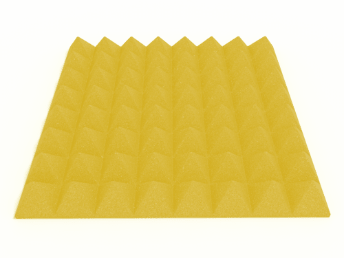 3 Inch Acoustic Foam Pyramid Style Panels - 13 Color Options by SoundAssured