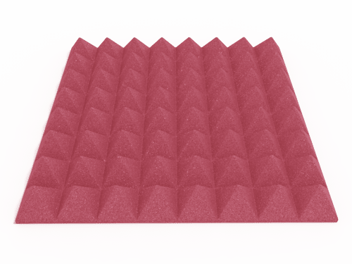 3 Inch Acoustic Foam Pyramid Style Panels - 13 Color Options by SoundAssured