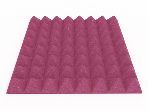 3 Inch Acoustic Foam Pyramid Style Panels - 13 Color Options by SoundAssured