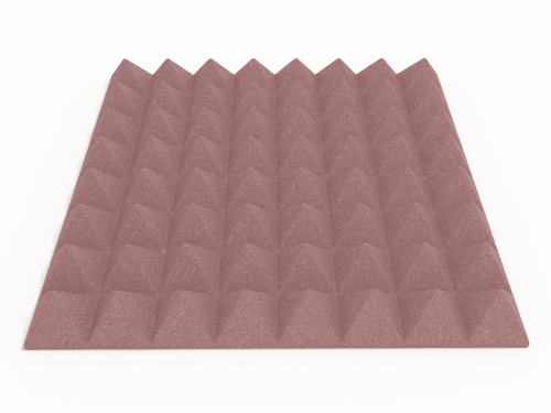 3 Inch Acoustic Foam Pyramid Style Panels - 13 Color Options by SoundAssured