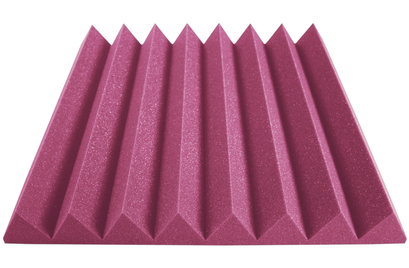 3 Inch Acoustic Foam Wedge Style Panels - 13 Color Options by SoundAssured