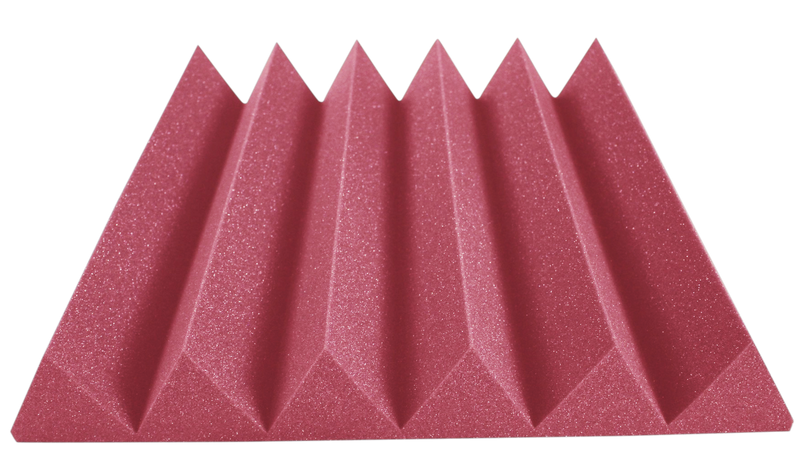4 Inch Acoustic Foam Wedge Style Panels - 13 Color Options by SoundAssured
