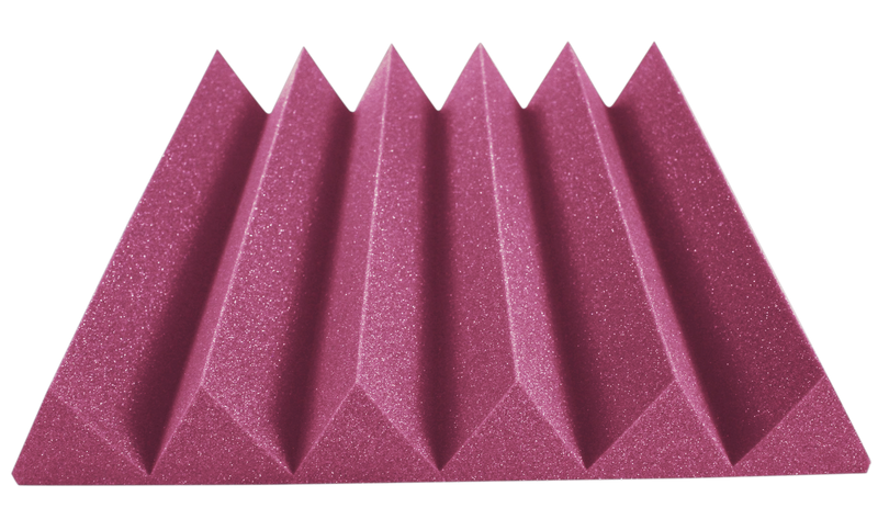 4 Inch Acoustic Foam Wedge Style Panels - 13 Color Options by SoundAssured