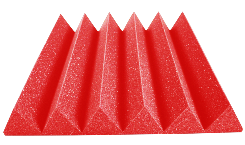4 Inch Acoustic Foam Wedge Style Panels - 13 Color Options by SoundAssured