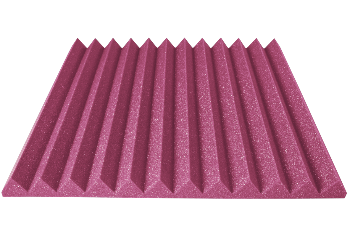 2 Inch Acoustic Foam Wedge Style Panels - 13 Color Options by SoundAssured