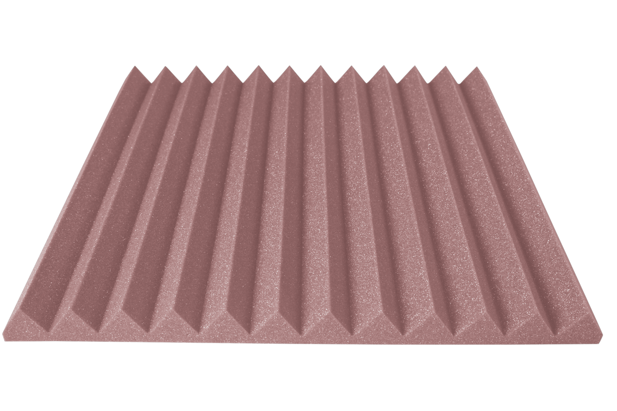 2 Inch Acoustic Foam Wedge Style Panels - 13 Color Options by SoundAssured