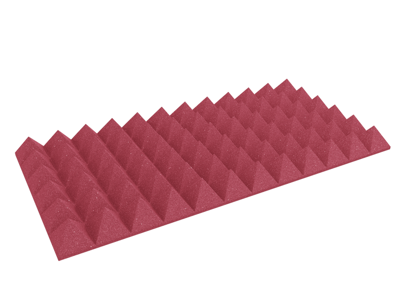4 Inch Acoustic Foam Pyramid Style Panels - 13 Color Options by SoundAssured