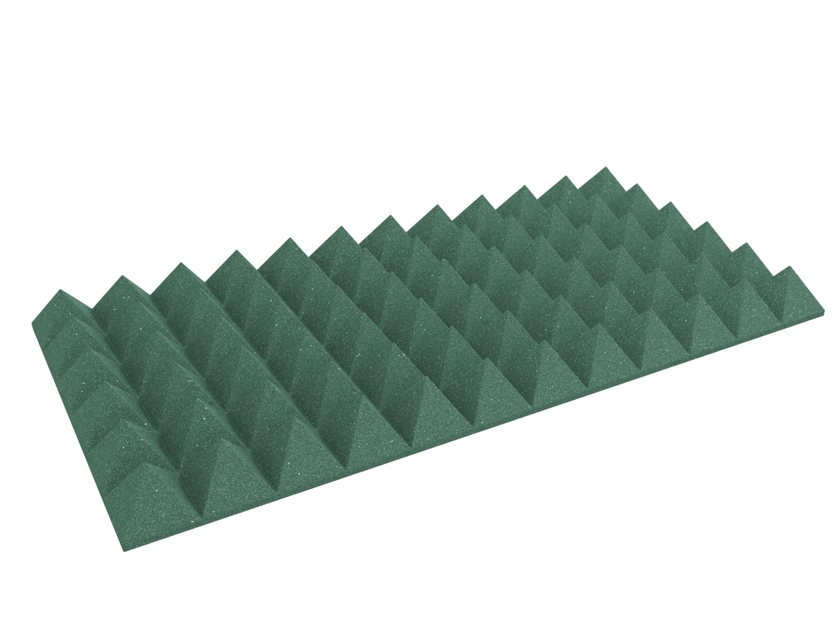 4 Inch Acoustic Foam Pyramid Style Panels - 13 Color Options by SoundAssured