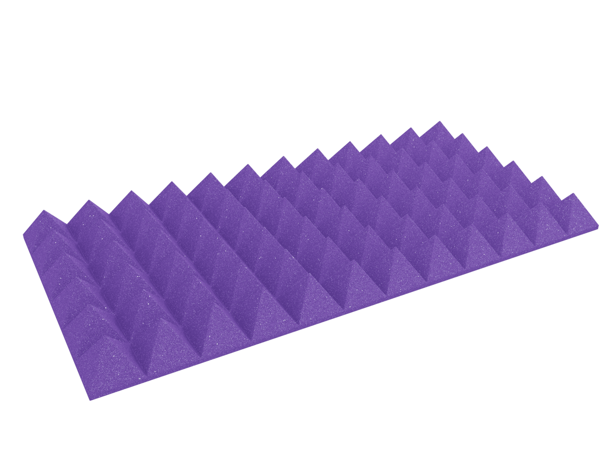 4 Inch Acoustic Foam Pyramid Style Panels - 13 Color Options by SoundAssured