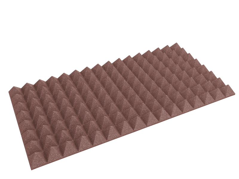 3 Inch Acoustic Foam Pyramid Style Panels - 13 Color Options by SoundAssured