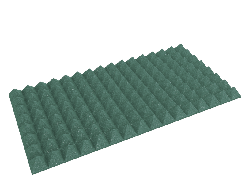 3 Inch Acoustic Foam Pyramid Style Panels - 13 Color Options by SoundAssured