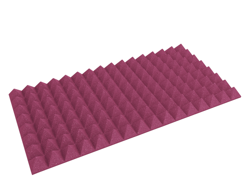 3 Inch Acoustic Foam Pyramid Style Panels - 13 Color Options by SoundAssured