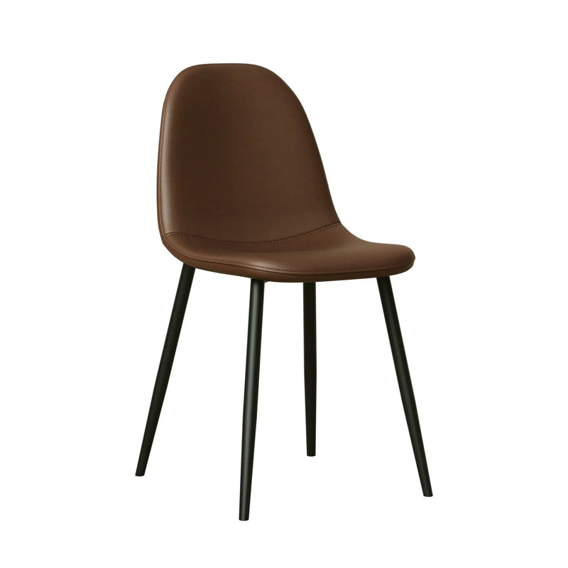 Modern Dining Chairs With Soft Upholstered Seat, Spoon Shape Design by HouseOfZazla